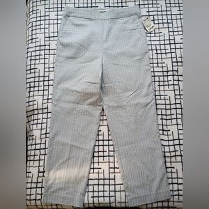 Counterparts Size Small Blue Pinstripe Stretch Waist Pull On Pants New